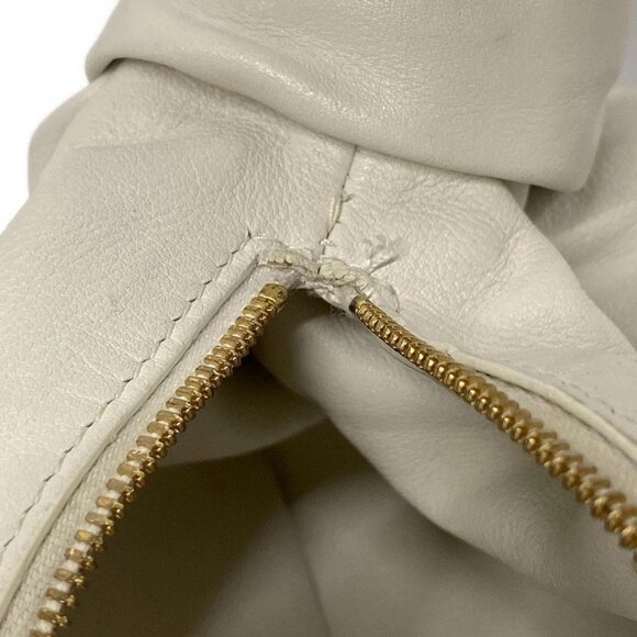 Auth BOTTEGA VENETA Double Knot - Cream Leather P********* Handbag - Picture 15 of 16